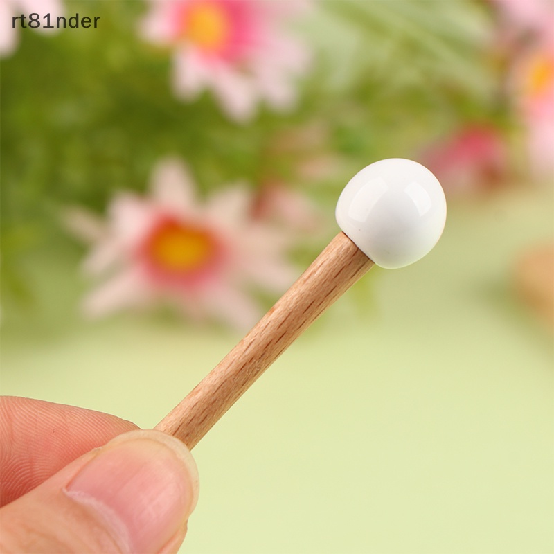 Rt 1 Muỗng Cong Mini Trộn Mặt Nạ Kem Trang Điểm Màu Vàng Đồng