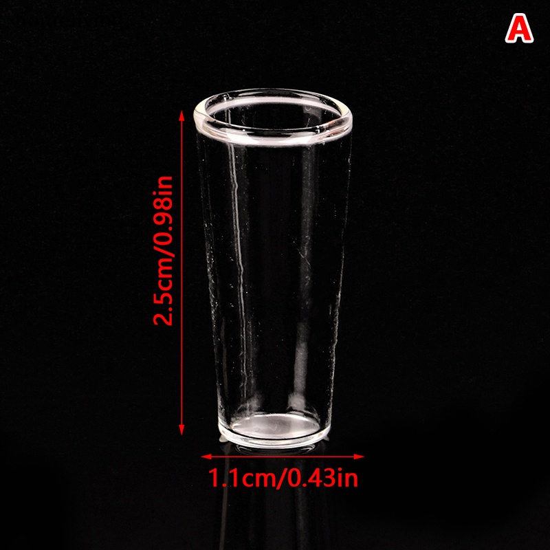 Ly Thủy Tinh Lắc Nước Ép Trái Cây Trang Trí Nhà Búp Bê Tỉ Lệ 1: 12