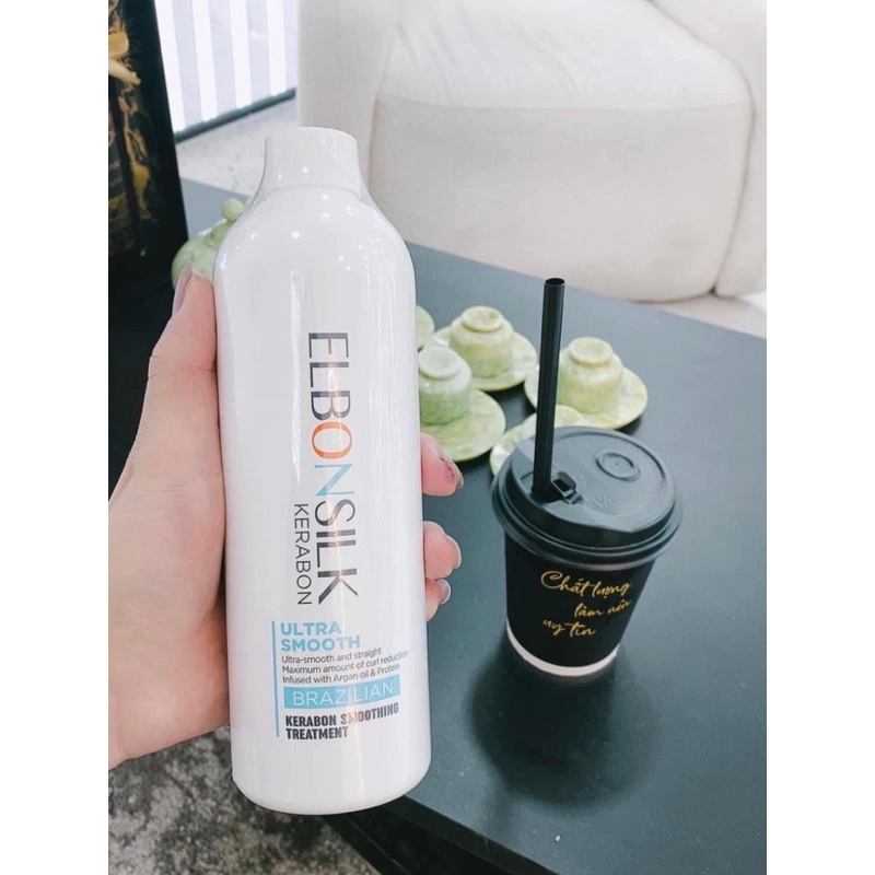Phục hồi tóc hư nát KERABON Elbonsilk Brazilian Smoothing Treatment 1000ml