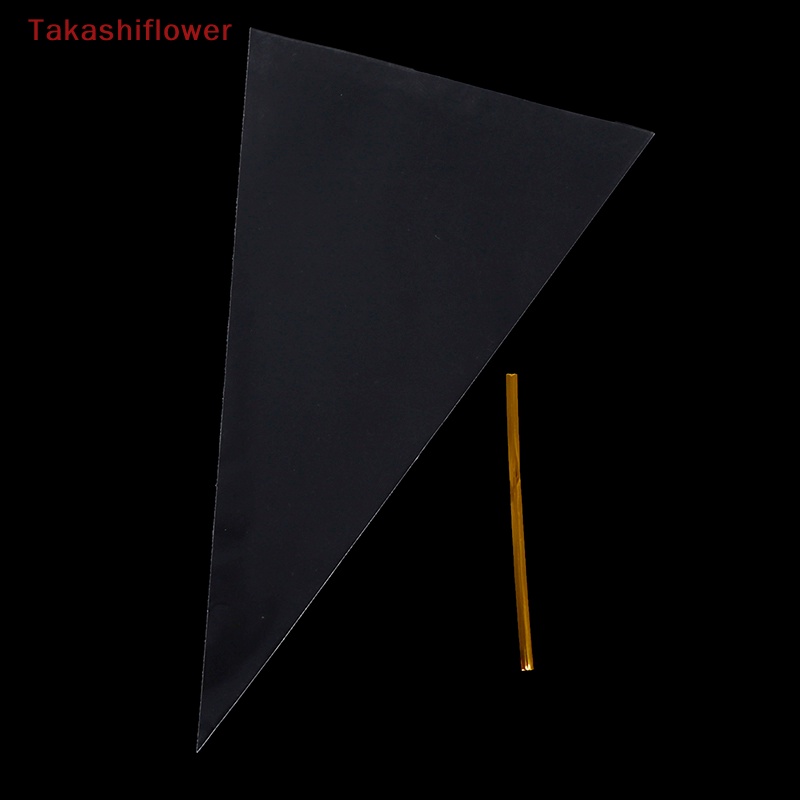 Set 100 Túi Trong Suốt Đựng Kẹo / Bắp Rang Hình Nón Độc Đáo Trang Trí Tiệc Cưới