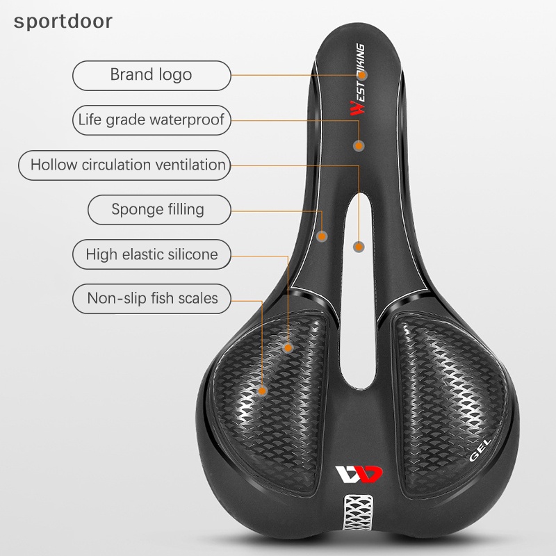 Yên Xe Đạp Leo Núi MTB Bằng Da PU Thoải Mái Chống Sốc