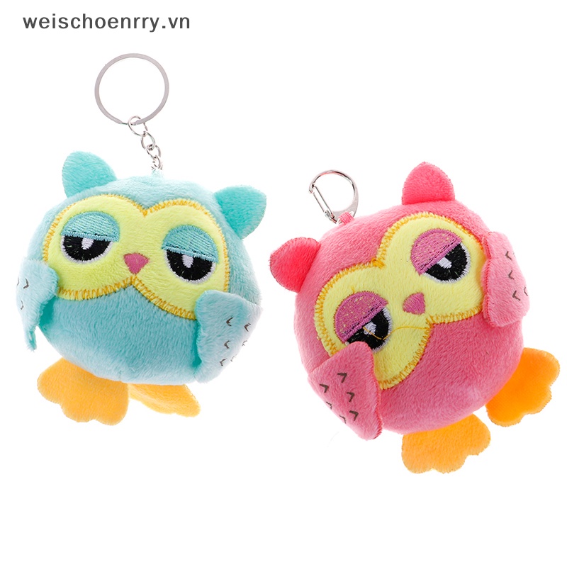 Móc Chìa Khóa Hình Cú Nhồi Bông 9Cm Dễ Thương