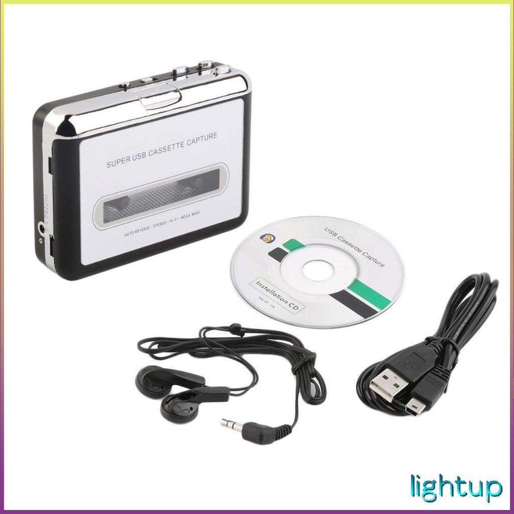 Usb Cassette Capture Player Tape To Pc Bộ Chuyển Đổi Cassette-To-Mp3 Siêu Di Động Audio Music [Y/16]