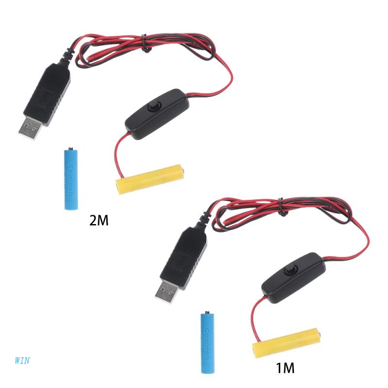 Dây Cáp Nguồn USB Thay Thế Đồng Hồ Đồ Chơi Công Tắc AAA