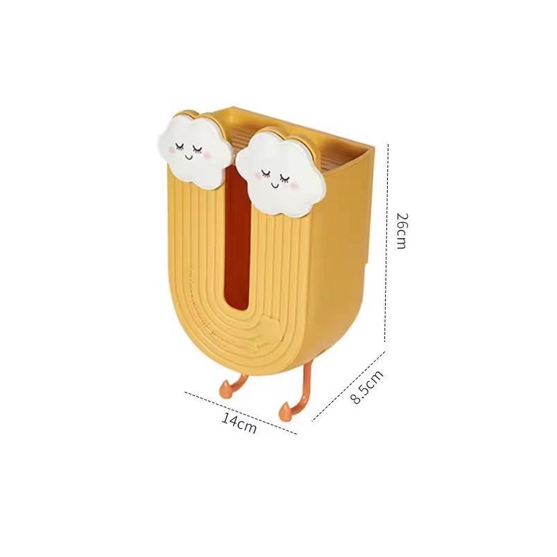 Zuoguan Hộp Đựng Khăn Giấy Gắn Tường Không Đục Lỗ Dễ Thương Trang Trí Nhà Cửa / Phòng Khách / Nhà Bếp / Phòng Ngủ