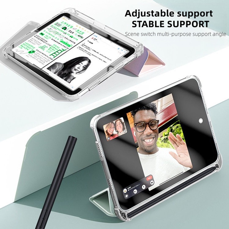 Bao Da Máy Tính Bảng Nắp Gập Bằng tpu + acrylic Mềm Trong Suốt Cho redmi pad 10.61inch 2022 se 2023 11inch