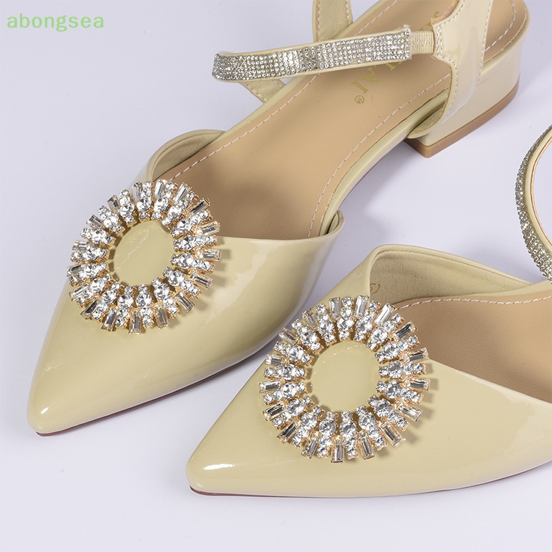 1 Kẹp Cài Giày Cao Gót Đính Đá Lấp Lánh