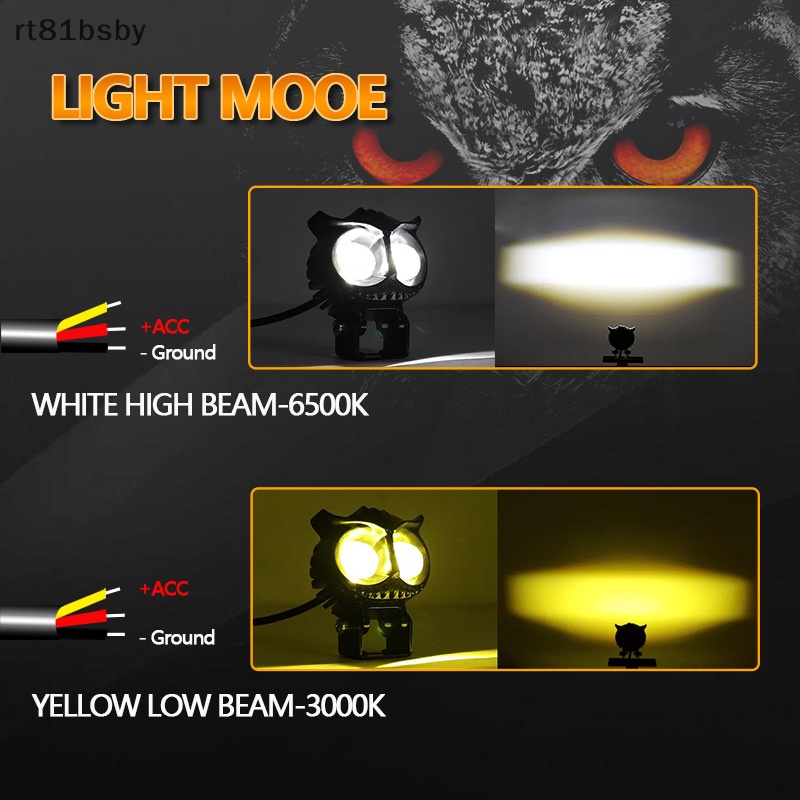 Đèn LED Hai Màu Ánh Sáng Trắng / Vàng Hình Cú Mèo Độc Đáo Trang Trí Nhà Cửa