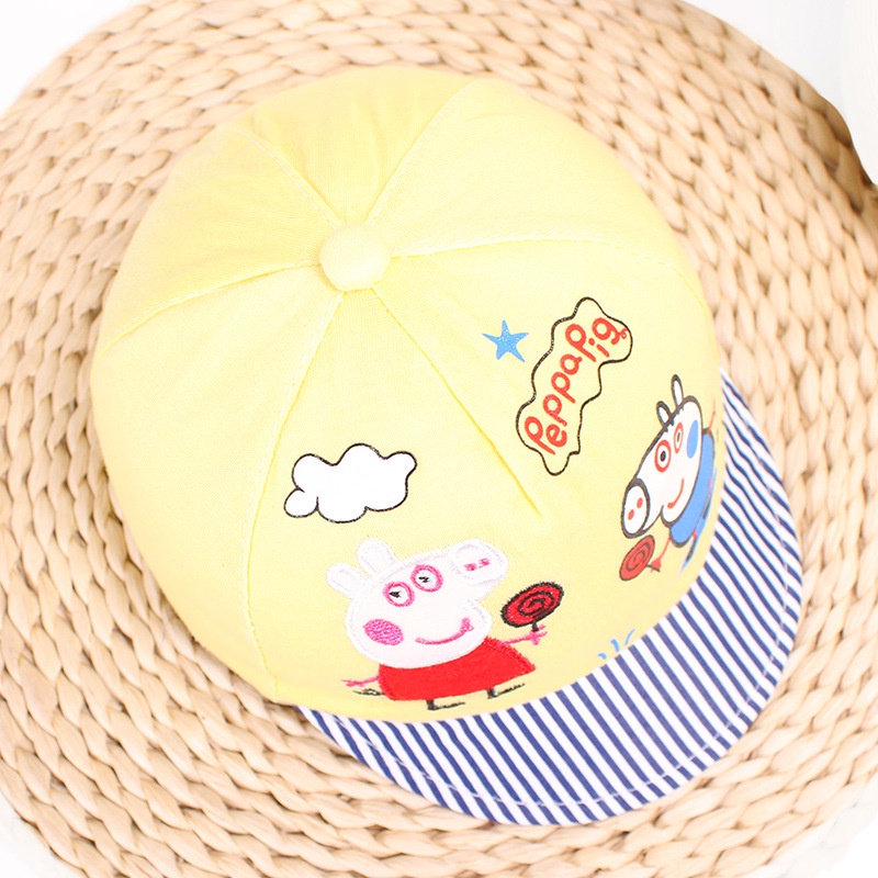 Mũ bóng chày Piggy hoạt hình, Mũ Piggy dễ thương cho bé 0-1 tuổi