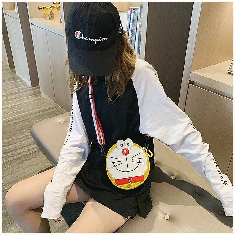 Túi tròn nhỏ hoạt hình đeo vai thời trang đa năng dễ thương hợp xu hướng 2023 cho nữ