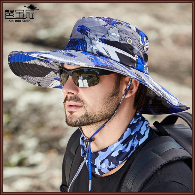 Mũ Vành Rộng Họa Tiết Rằn Ri Thời Trang Mùa Hè Cho Nam