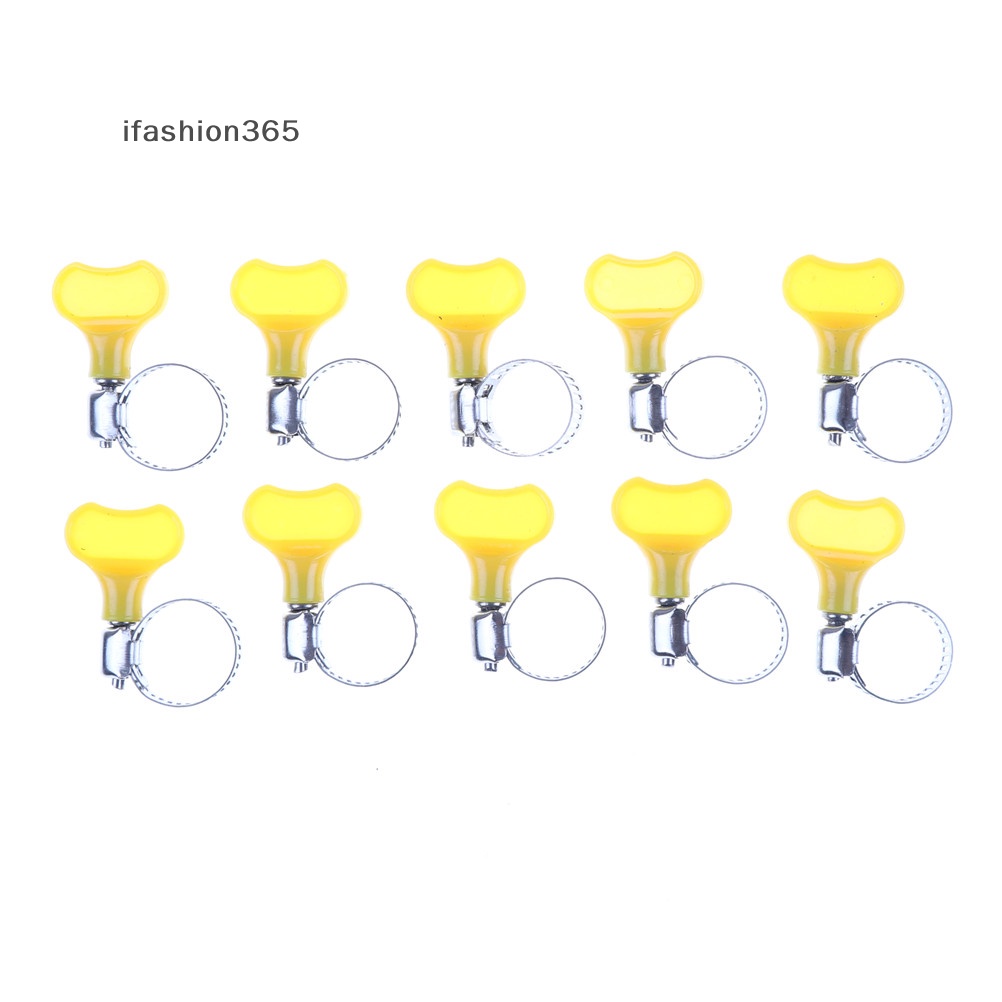 Set 10 Kẹp Ống Nước Bằng Thép Không Gỉ Có Tay Cầm Tiện Dụng ifashion365