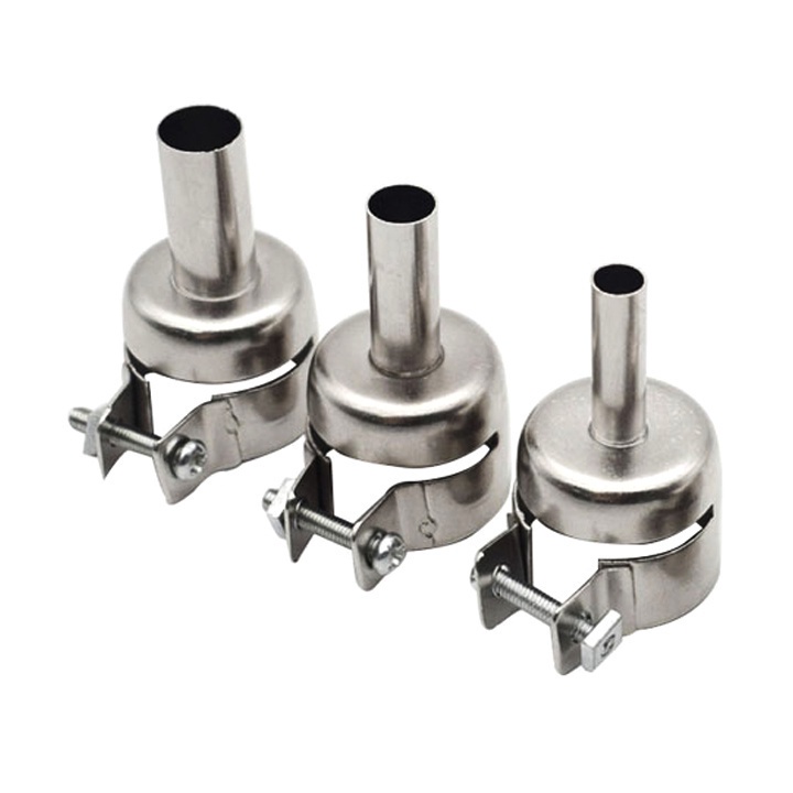 Bộ 3 Đầu Chụp Tay Khò Có Đai Vít 5/8/10mm Thay Thế Cho Các Máy Khò Có Đầu 22mm