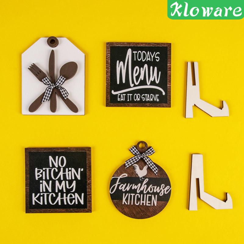 Bộ 4 Khay Gỗ Dùng Trang Trí Bàn Ăn / Quán Cà Phê