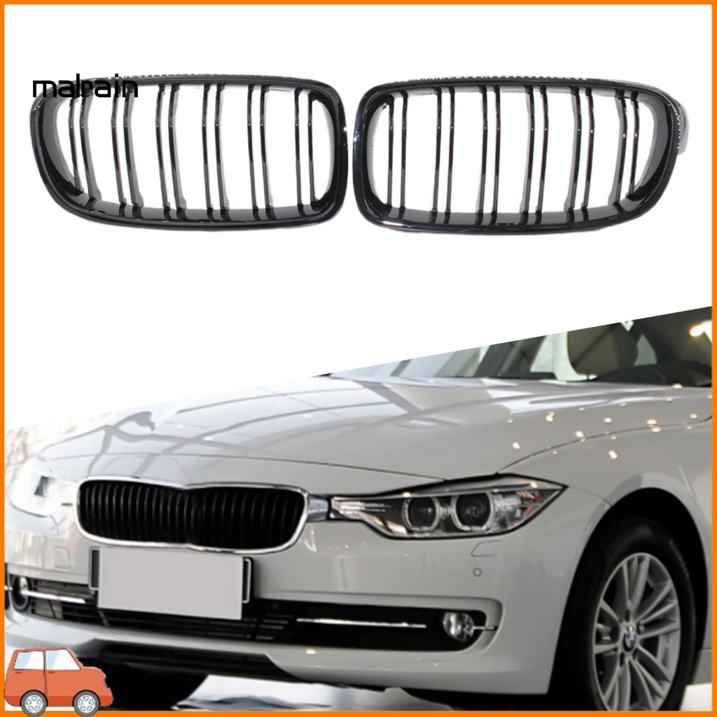 [Ma] 1 Cặp Lưới Tản Nhiệt Màu Đen Bóng 51130054493 51130054494 51137263482 Ốp Bảo Vệ Chìa Khóa Xe Hơi BMW 3 Series F30 F35 2012-2016