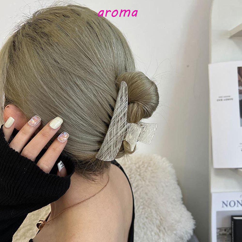 Kẹp Tóc Đuôi Ngựa Họa Tiết Kẻ Sọc Caro Phong Cách Hàn Quốc Thanh Lịch