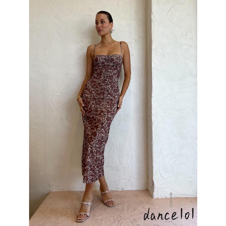 Đầm Múa Ba Lê In Hoa Cổ Điển Dành Cho Nữ 1O1