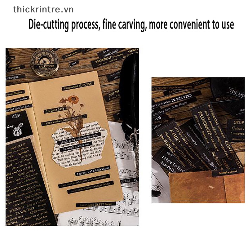 1 Set Sticker Dán Trang Trí Sổ Tay Hình Bảng Chữ Cái Tiếng Anh DIY