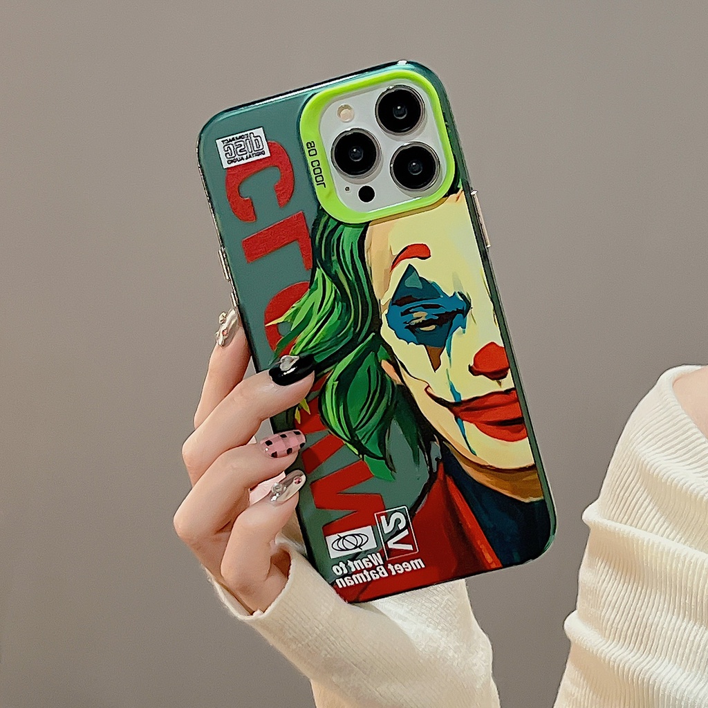 Ốp Điện Thoại tpu Mềm Trong Suốt Chống Sốc Họa Tiết Chú Hề Cho iPhone 11 13 12 14 PRO MAX