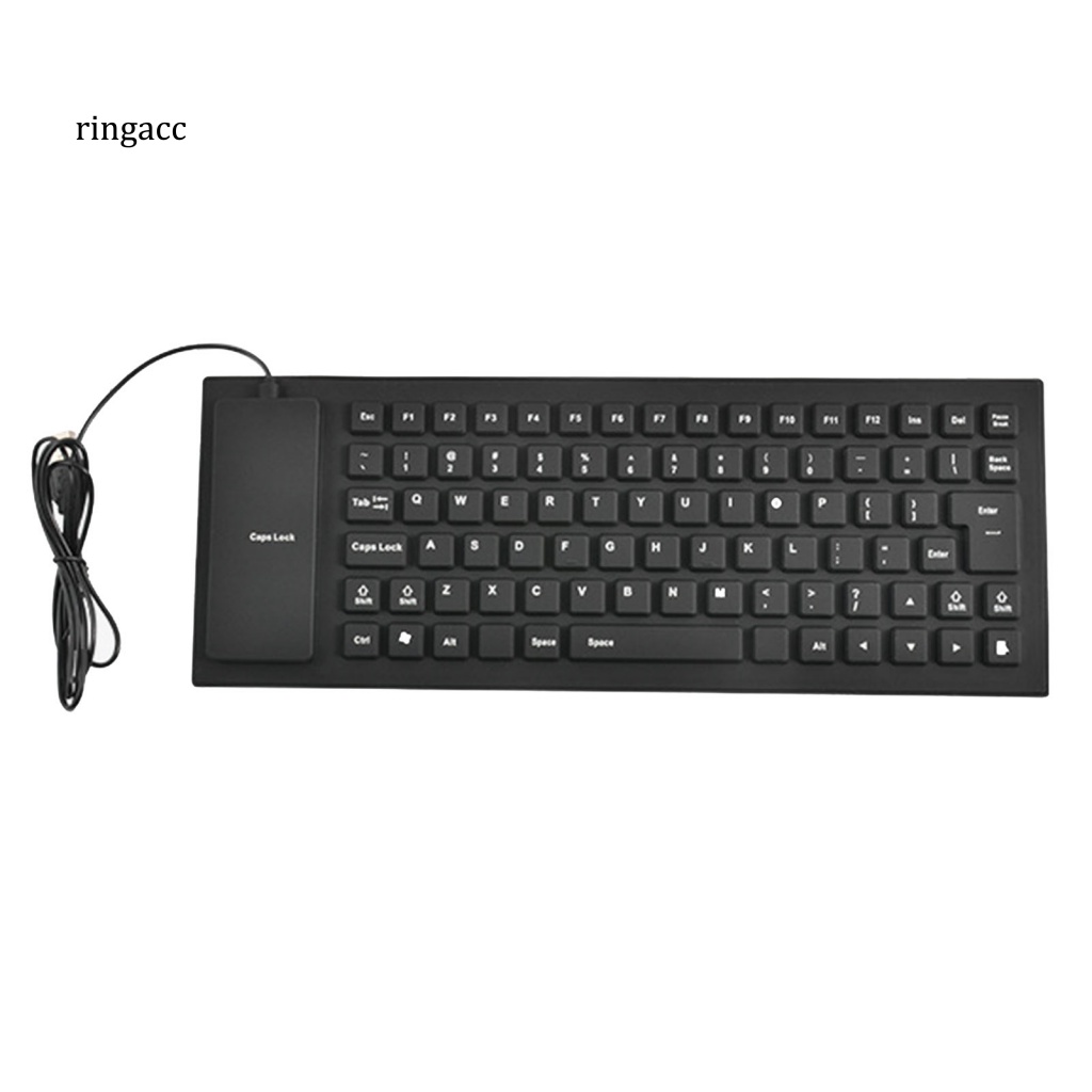 Bàn Phím Mini Có Dây USB Bằng Silicon Mềm Gấp Được RGA 85Keys