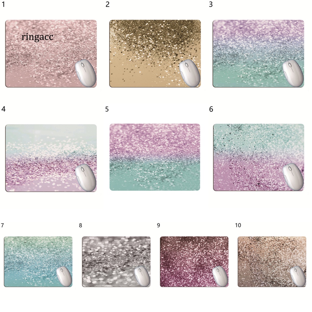 Tấm Lót Chuột RGA Bằng Thủy Tinh Mềm Chống Trượt Kết Cấu Mịn Màng Dành Cho Văn Phòng