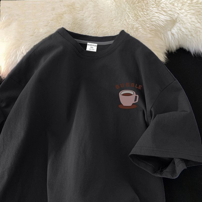 Bigsize t shirt nam，áo phông，áo nam，áo thun nam，áo local brand，áo xám，Áo Thun 100% cotton Tay Lửng Dáng Rộng Phong Cách Hàn Quốc Thời Trang Mùa Hè Cho Nam，đồ bộ nam，đen，trắng，xám，xanh lam，màu hoa mai，