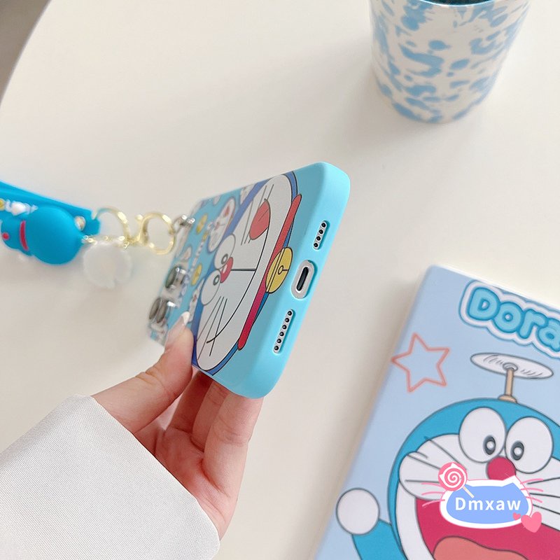 Ốp Điện Thoại Mềm Có Móc Khóa Doraemon Cho Samsung Galaxy A14 / 73 / 54 / 53 / 34 / 33 5G / 32 4G / 32 5G / 23 / 03S / 03 /
