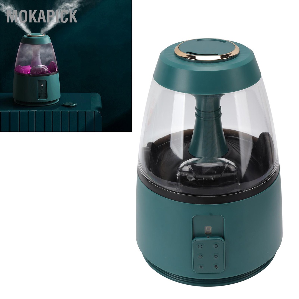 Mokapick Máy Tạo Độ Ẩm Để Bàn Điều Khiển Từ Xa Lọc Không Khí Bằng Ion Âm Phun Sương Mịn Có Đèn Nhiều Màu Phích Cắm US 120‑240V