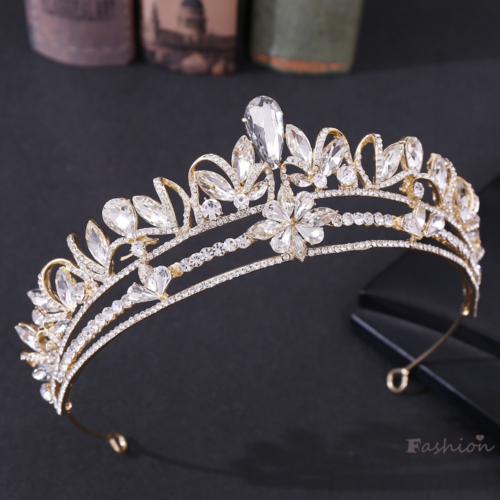 Cài Tóc Hình Vương Miện Đính Đá Sang Trọng