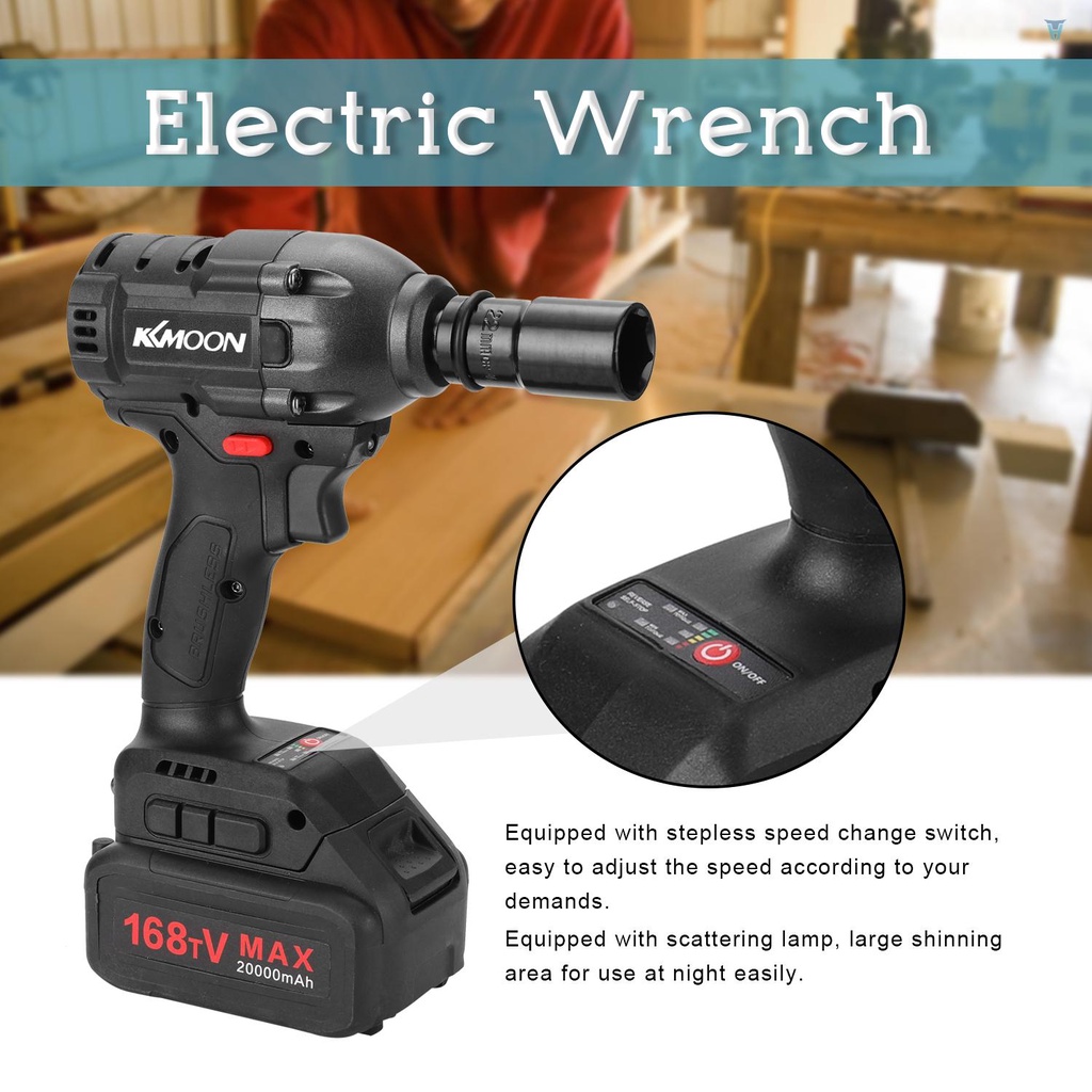 Tua Vít Điện Mini 168TV 20000mAh Đa Năng Có Thể Điều Chỉnh Tốc Độ