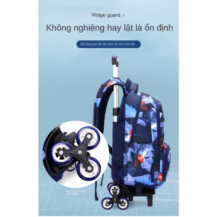 Balo Kéo Đi Học Cỡ Lớn Hình Cá Tự Nhiên Thời Trang Cho Học Sinh Tiểu Học