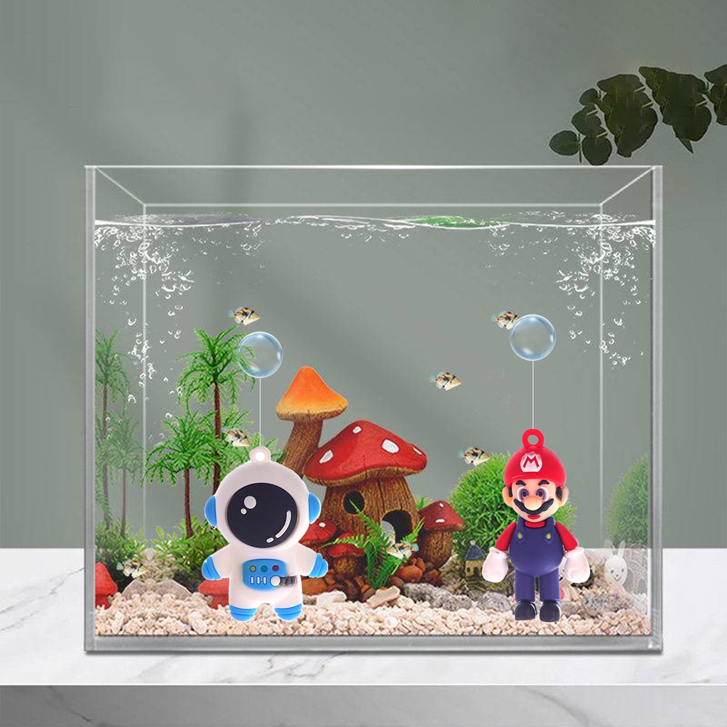 [] Mô Hình Tượng Hoạt Hình Nổi Trên Mặt Nước Không Phai Màu Trang Trí Bể Cá