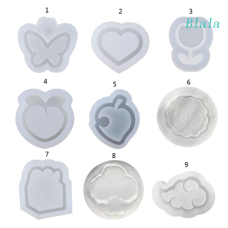 Khuôn Silicone Làm Cát Chảy Hình Trái Tim / Bướm