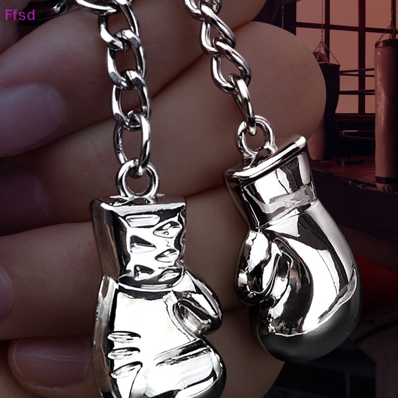 Móc Khóa Kim Loại Hình Găng Tay Boxing 3D Thời Trang Cho Nam