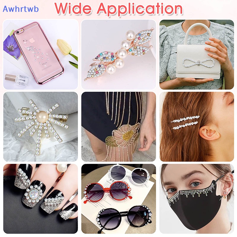 1 Tờ Sticker Đá Pha Lê AB Tự Dính Trang Trí Mặt / Tóc / Tóc / Mặt / Toàn Thân DIY Mới