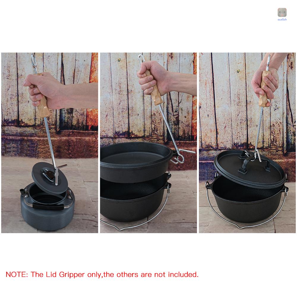 Kẹp Gắp Nắp Nồi / Ấm Nước Nóng Kèm Giá Đỡ Tiện Dụng