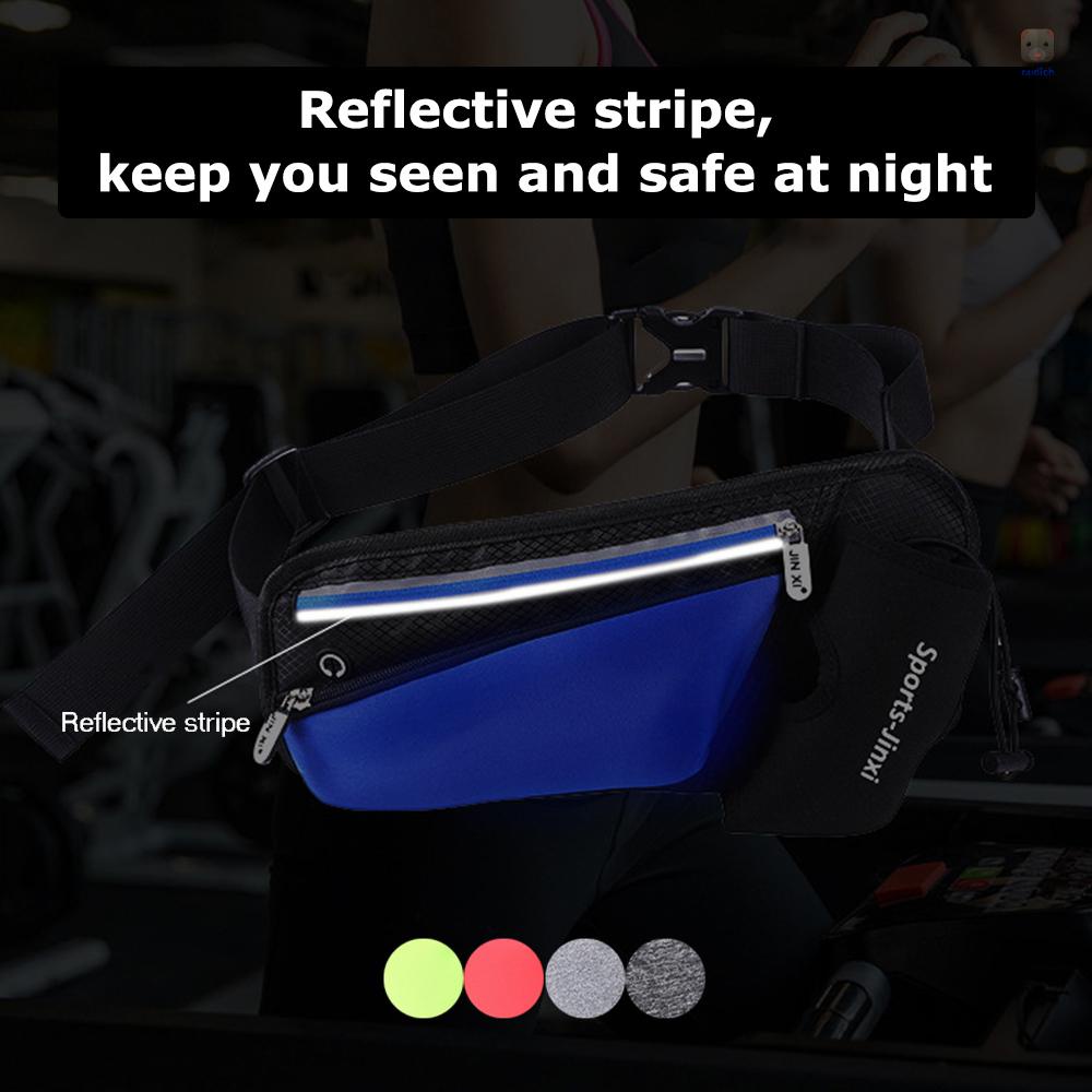 Túi Thể Thao Đeo Hông Cỡ Lớn Chống Thấm Nước Có Khóa Kéo Phản Quang Tùy Chỉnh Tiện Dụng Cho Nam Và Nữ