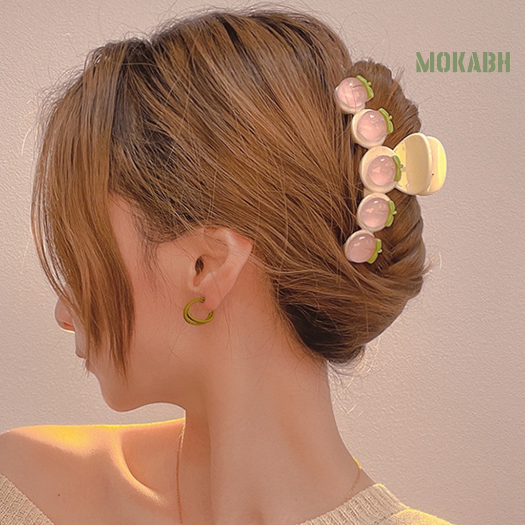 Kẹp Tóc Hình Nơ Bằng Thép Không Gỉ Trong Suốt Dễ Thương