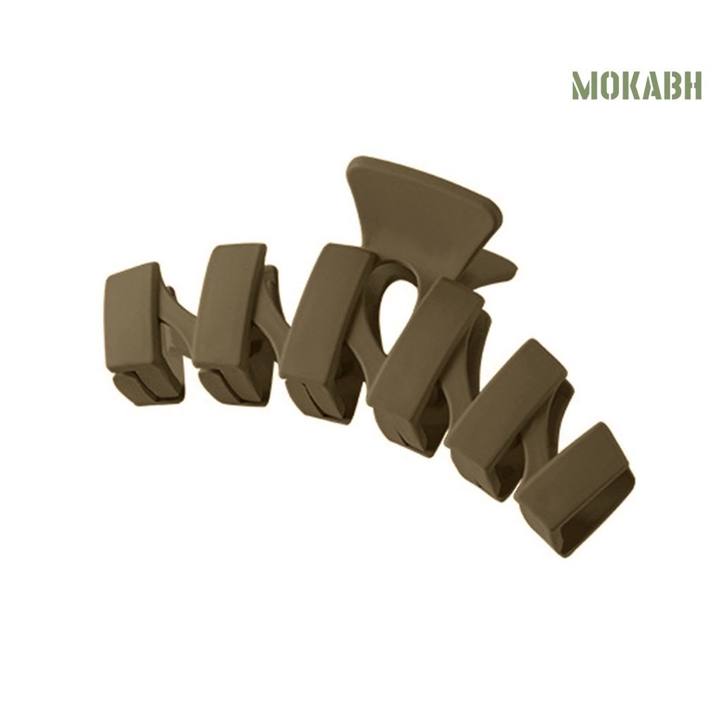 Kẹp Tóc Hình Răng Chéo Màu Sắc Trơn Phong Cách Hàn Quốc Độc Đáo