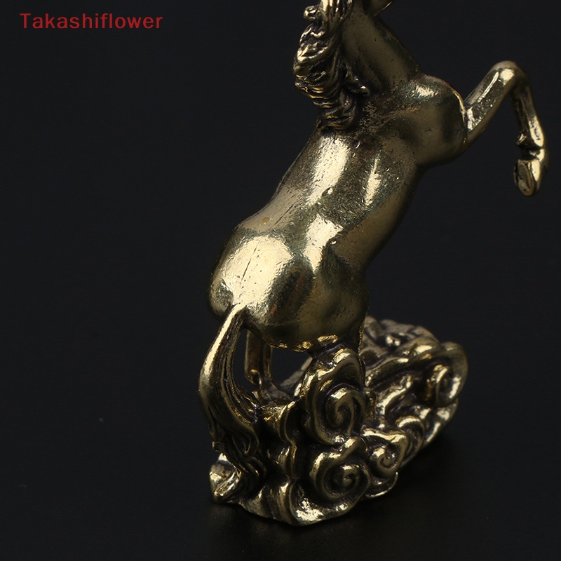 Mô Hình Tượng Ngựa Bằng Đồng Thau Nhỏ Nhắn Để Bàn Trang Trí