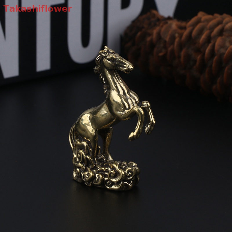 Mô Hình Tượng Ngựa Bằng Đồng Thau Nhỏ Nhắn Để Bàn Trang Trí