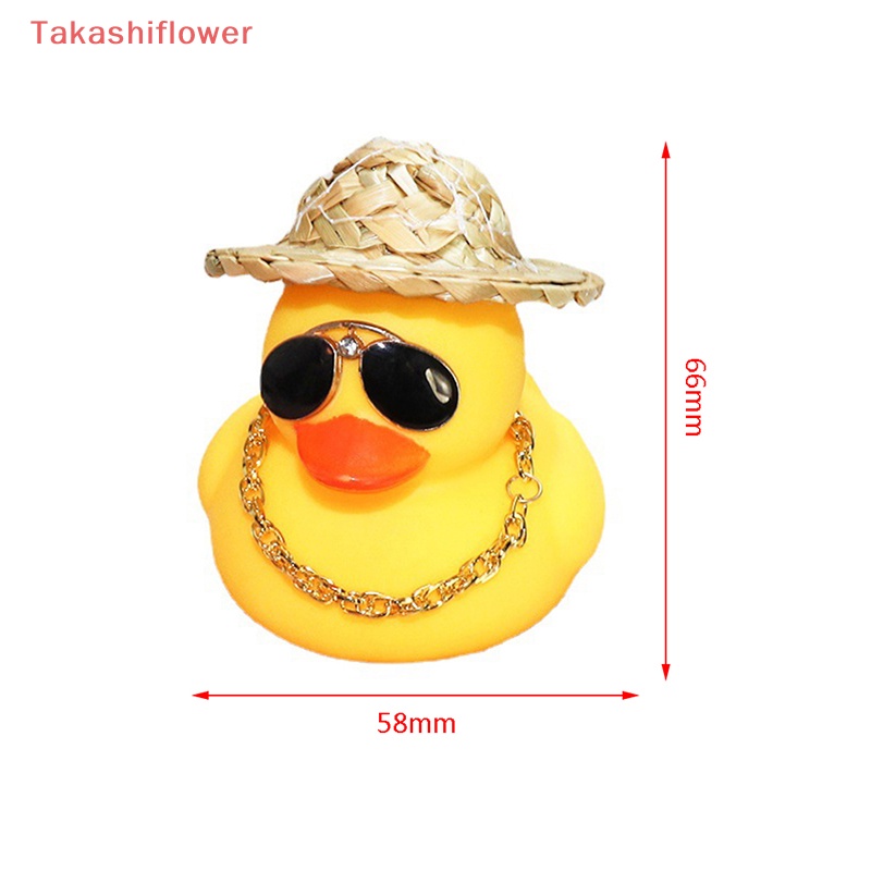 Chú Vịt Vàng Đội Mũ Rơm Trang Trí Nội Thất Xe Hơi