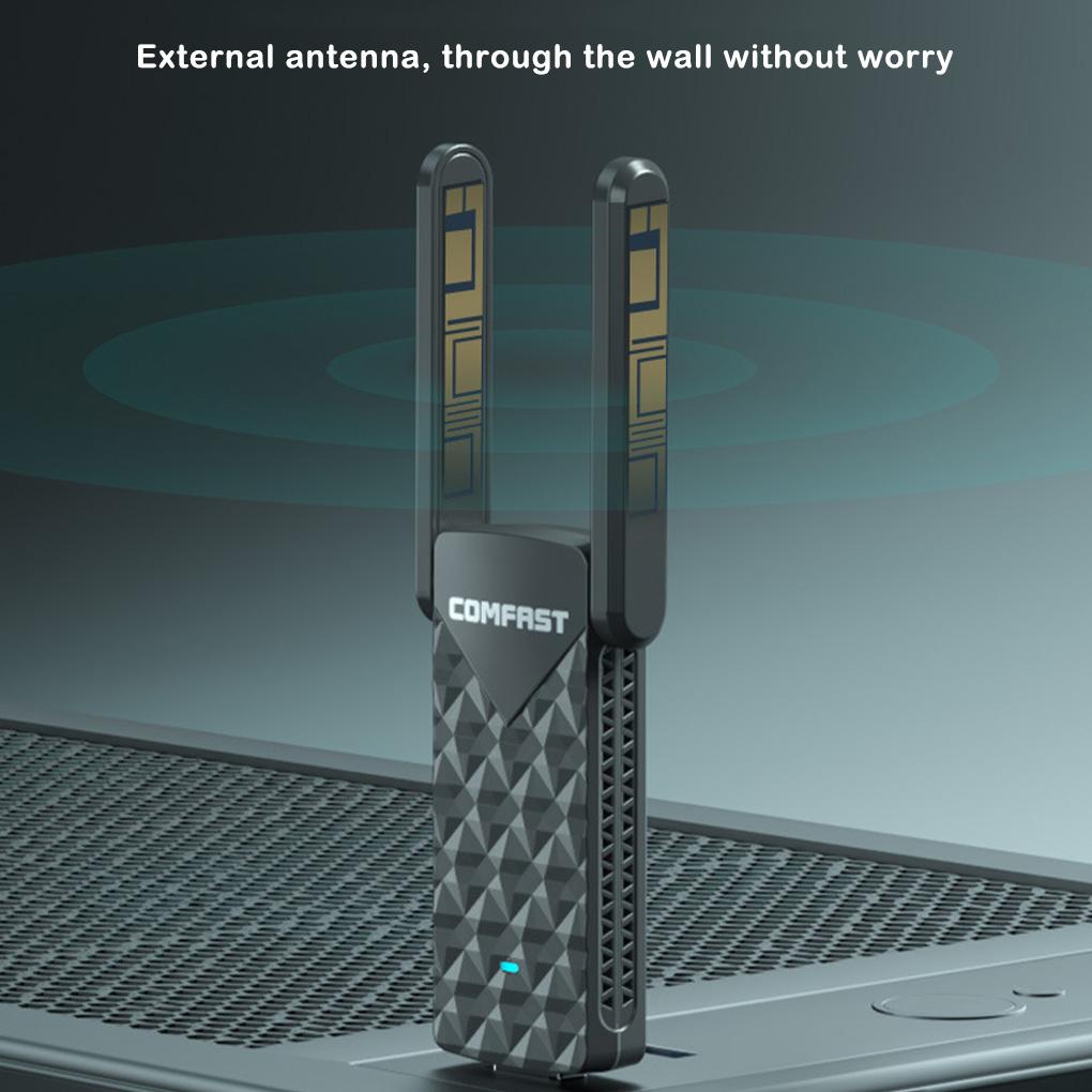 Usb 3 0 Adapter 1200Mbps Băng Tần Kép 5GHz Cho Máy Tính Xách Tay Không Dây 2x2dbi