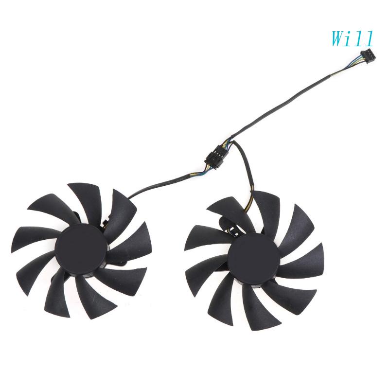 Bộ 2 Quạt Tản Nhiệt Đồ Họa GA92A2H VGA 4Pin 12V 0.35A Cho Zotac GeForce RTX