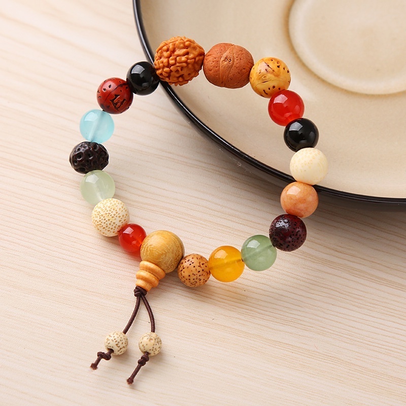 Vòng Tay Chuỗi Hạt Gỗ Phật Giáo Thời Trang Cho Nam Và Nữ