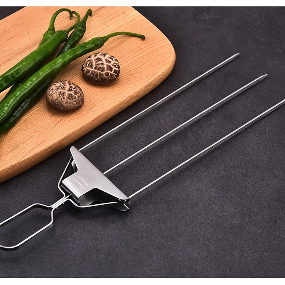 Xiên Nướng BBQ Bằng Thép Không Gỉ Tái Sử Dụng Tiện Lợi