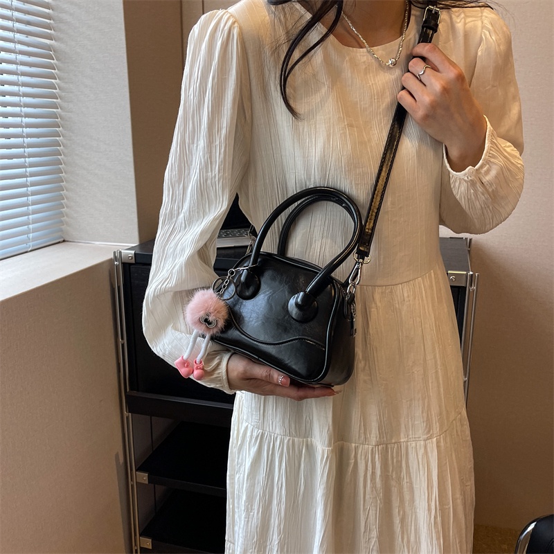 Túi Xách Da PU Đeo Chéo Màu Trơn Thời Trang Chất Lượng Cao Cho Nữ