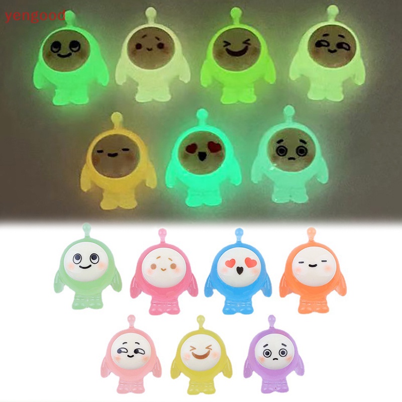 Set 5 Đồ trang trí Nhân Vật Hoạt Hình Bằng Nhựa Resin Phát Quang Trang Trí Sân Vườn / Xe Hơi