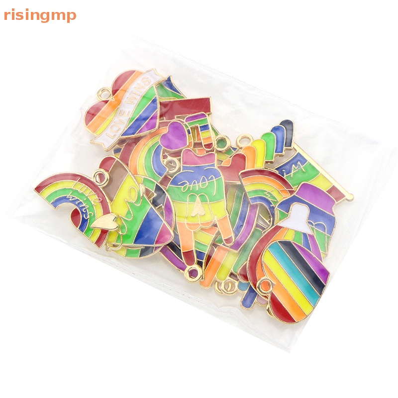 Set 20 Mặt Dây Chuyền / Bông Tai / Vòng Tay DIY Hình Trái Tim / Giọt Nước Mưa