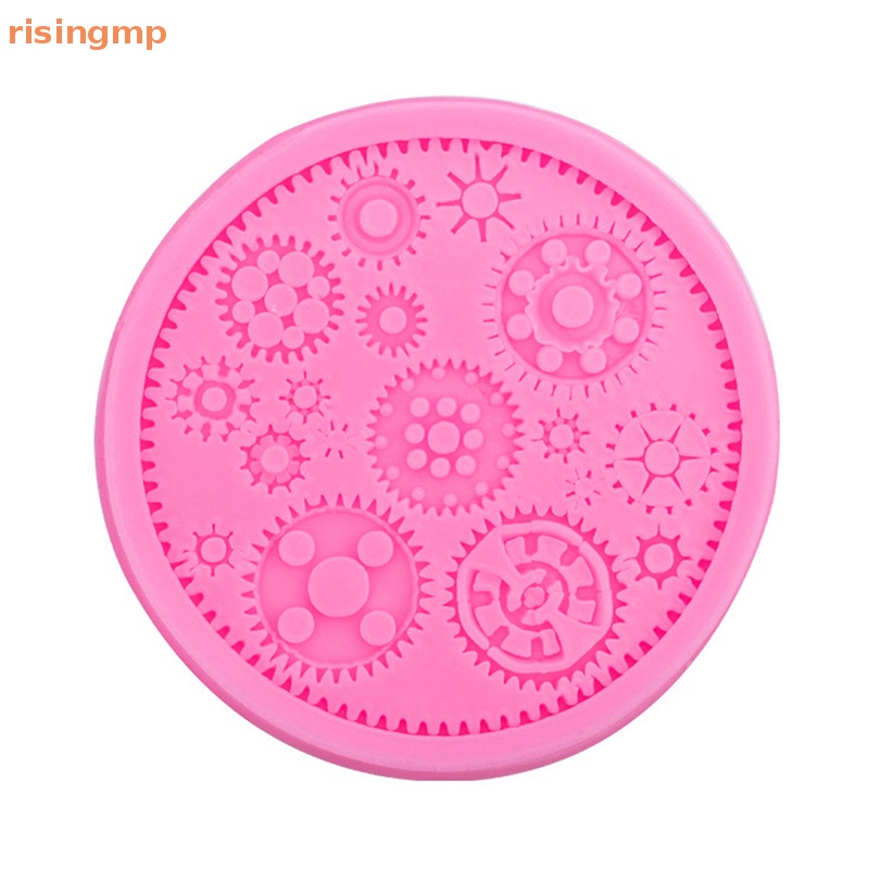 Set 3 Khuôn Silicon Làm Bánh Kẹo Hình Đồng Hồ Hoạt Hình Phong Cách Steampunk